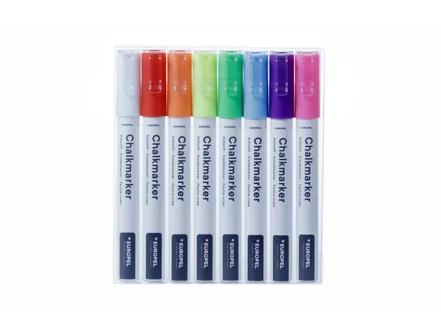 Krijtstift Europel 1-3 mm assorti etui 8 stuks