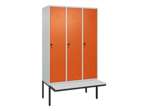 locker voor scheiding van kleding,HxBxD 2120x1200x815mm,3vak