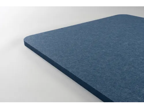 Akoestisch PET-vilt rechthoekig plafondpaneel 60x120cm Blauw