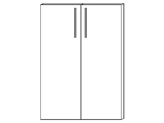 dubbele vleugeldeur,v. kantoorstelling,HxB 1144x800mm