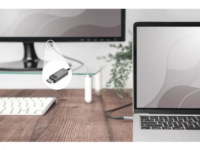 8K@30Hz. USB Type C naar DP adapterkabel HBR3 Zwart 2m