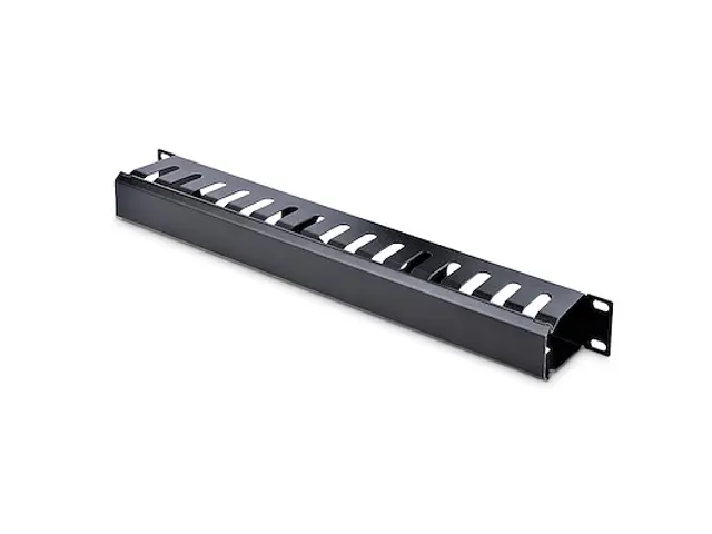 1U Horizontale Kabelgoot met Deksel voor 19 inch Server Rack