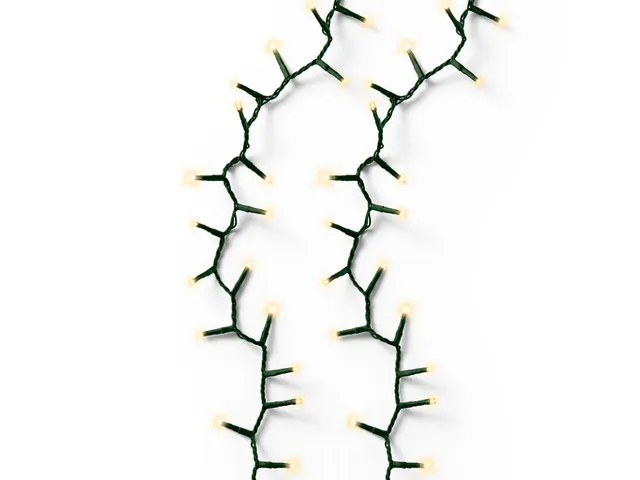 Kerstverlichting Lumineo 750 LED-lampjes 16 meter groene kabel