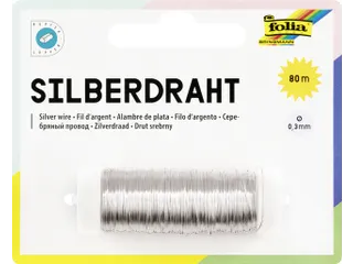 Zilverdraad Folia 0.3mmx80m - 2