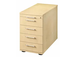 stationaire ladeblokken,HxBxD 720-760x428x800mm,4lade(n),mat.-lade - 1