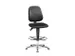 Siège d’atelier pivotant ESD assise 580-850x460x470mm tissu noir