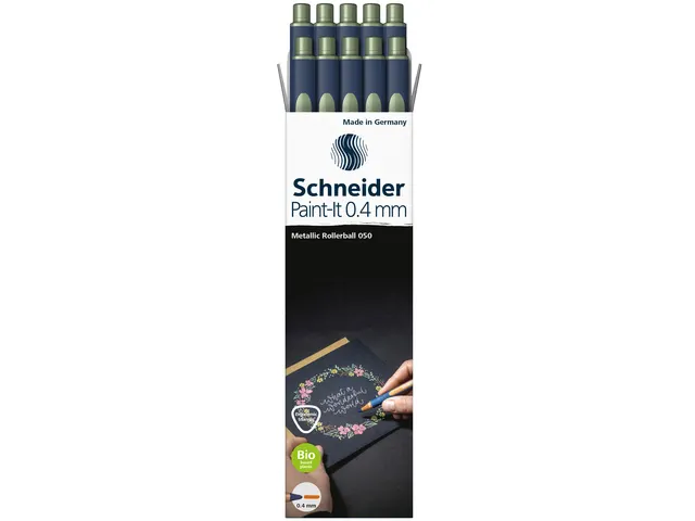 Metallic rollerball Schneider Paint-It 050 0.4mm vintage groen metalli