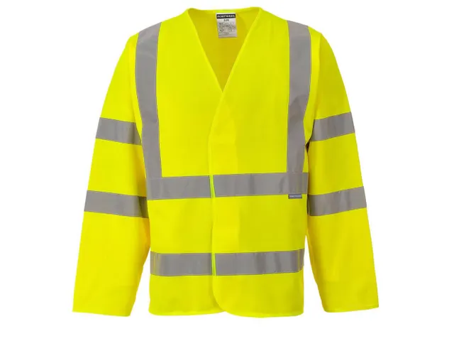 Portwest C473 fluohesje met lange mouwen, fluo geel, maat 2XL/3XL, per