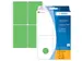 HERMA 2495 Universele etiketten 52x82mm Groen 128 stuks