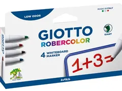 Giotto Robercolor whiteboardmarker maxi, assorti, etui 4 stuks