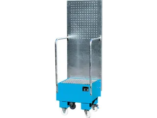 verrijdbare opvangbak,v. 1x60l vat,opvangvol. 60l,HxBxD 1775x590x570mm - 1