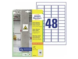 Avery Zweckform L7873 Sterk klevende etiketten A4 45,7x21,2mm 960 stuk