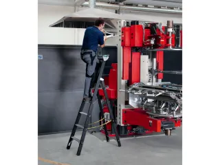 Zwaarlastladder Aluminium Boom L 1 87M 4Sporten Bordes H 1 06M - 7