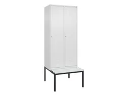 locker voor scheiding van kleding,HxBxD 2120x800x815mm,2vak