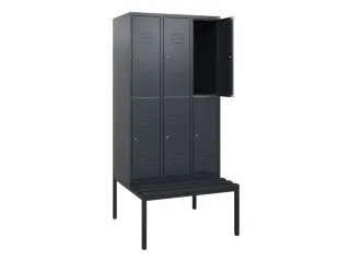 Dubbeldekse dekenkist,HxBxD 1950x900x815mm,3x2vak.,vak B 300mm - 2