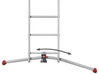 multifunctionele telescoopladder,3x12,sporten,balk L 8,07m,aluminium - 6