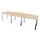 vergadertafel,HxBxD 740x2800x1200mm,vatvormig,NE-esdoorn