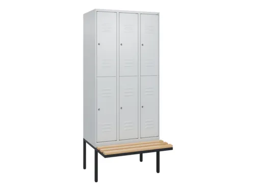Dubbeldekse dekenkist,HxBxD 2120x900x815mm,3x2vak.,vak B 300mm