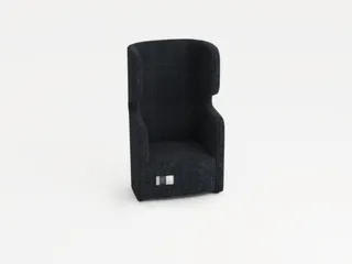 Fauteuil 1-Zits Geluidabsorberend Stof Donkergrijs 1330x860x760mm - 1