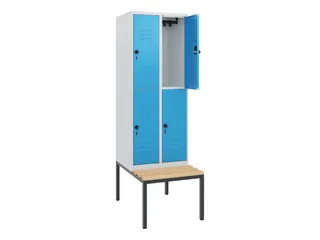 Dubbeldekse dekenkist,HxBxD 1950x600x815mm,2x2vak.,vak B 300mm - 2