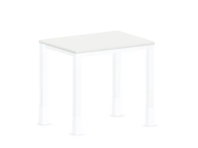 In hoogte verstelbaar bureau,HxBxD 720-840x800x600mm,Bl-wit