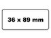 Labeletiket Quantore 99012 89x36mm Adres Wit - 2