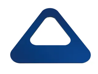Oplegdeksel,V. Afvalbak 1X60L,Driehoekig,1Opening,Staal,Blauw - 1