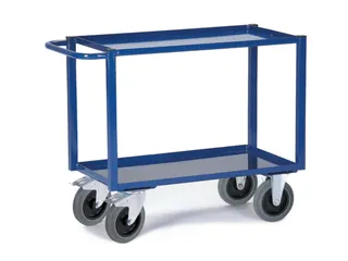 tafelwagen,draagverm. 400kg,2xopvanglegborden,laadvl. LxB 895x495mm - 1