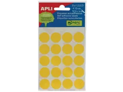 Apli Ronde Etiketten Ø19mm Geel