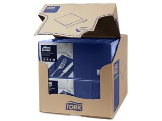 Tork 477419 Soft Lunchservet Advanced Donkerblauw 33x33cm - 2