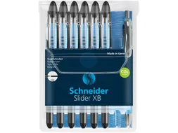 Rollerpen Schneider Slider Basic + 1 balpen Rave gratis XB Zwart