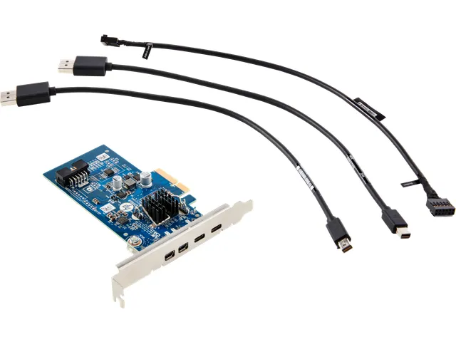 HP Crd Dual TBT4 PCIe x4 LP, PCIe, PCIe, Groen, Zilver, 121 mm, 25,3 m