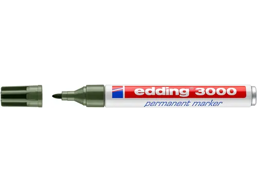 Viltstift edding 3000 rond 1.5-3mm olijfgroen