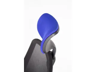 Bureaustoel EN1335 Linea Tekna 01/PT zwart/blauw met Hoofdsteun - 6