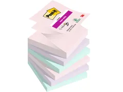 Memoblok Post-it Z-Notes R330 Super Sticky 76x76mm Soulful 6 stuks