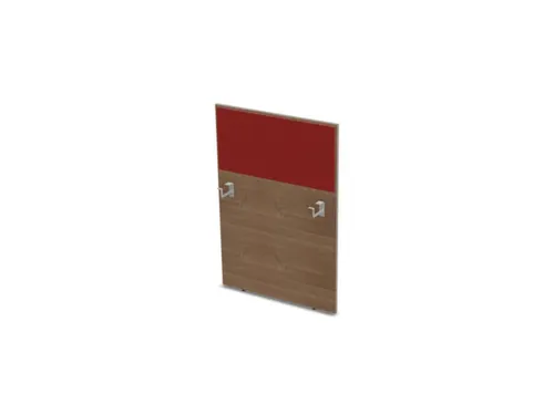 baliepaneel,v. bureau,aanbouw rechts,B 800mm,NT-cherry,BN4011-rood