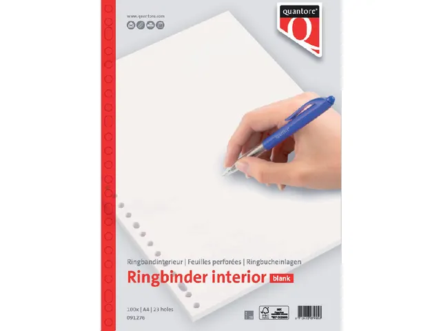 Interieur Quantore A4 23-gaats blanco 100vel