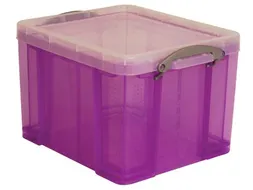 Opbergdoos 35 Liter Paars Transparant