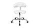 siège d'atelier pivotant,assise blanc,assise HxlxP 430-510x440x400mm