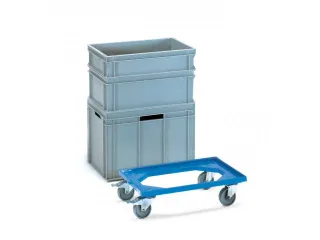 Eurobakken Rolplateau's 13590 250kg 600x400mm Kunststof Open Frame - 1