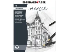 Tekenset Eberhard Faber Artist Color bliketui 16 stuks