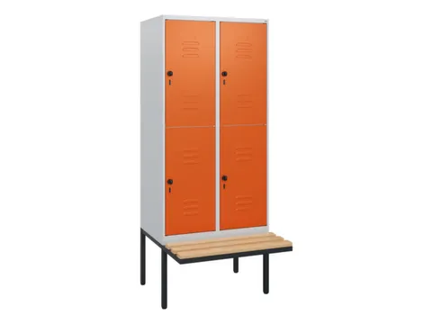 Dubbeldekse dekenkist,HxBxD 1950x800x815mm,2x2vak.,vak B 400mm