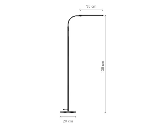Vloerlamp CEP Stellar 24W 145cm met afstandsbediening