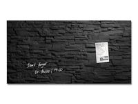glasmagneetbord Sigel Artverum 910x460x15mm leisteen
