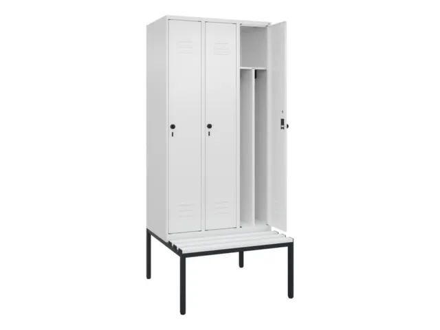 locker voor scheiding van kleding,HxBxD 2120x900x815mm,3vak