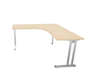 bureau in vrije vorm,HxBxD 740x1600x1600mm,vrije vorm,NE-esdoorn - 1