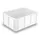 Stapelbak Pe Hxlxb 320X800X600Mm Inhoud 120L Naturel Wit