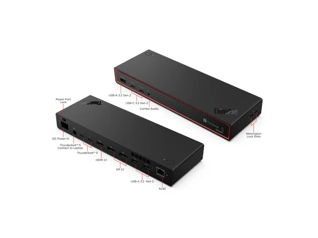 ThinkPad Thunderbolt 5 Smart Dock 7500 40BA0265EU zwart