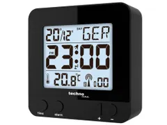Wekker Technoline WT 235 80x80x30mm zwart