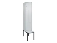 Z-garderobekast,HxBxD 2120x400x815mm,2vak,vak B 400mm,cil.-slot